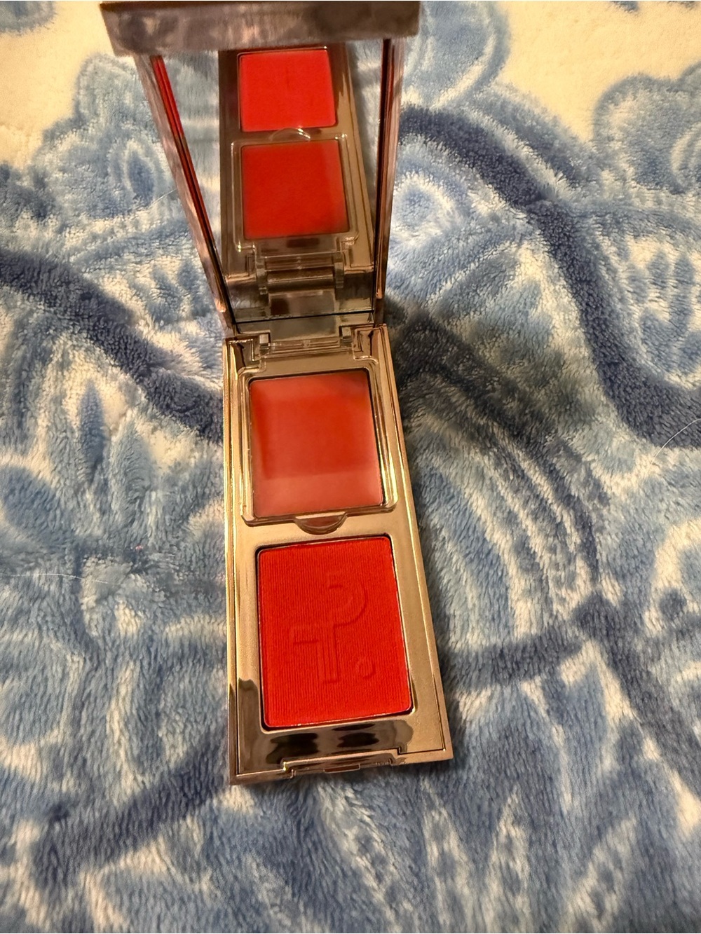 Patrick Ta Double-Take Crème & Powder Blush Duo — She left me on Red NEW - Picture 5 of 5